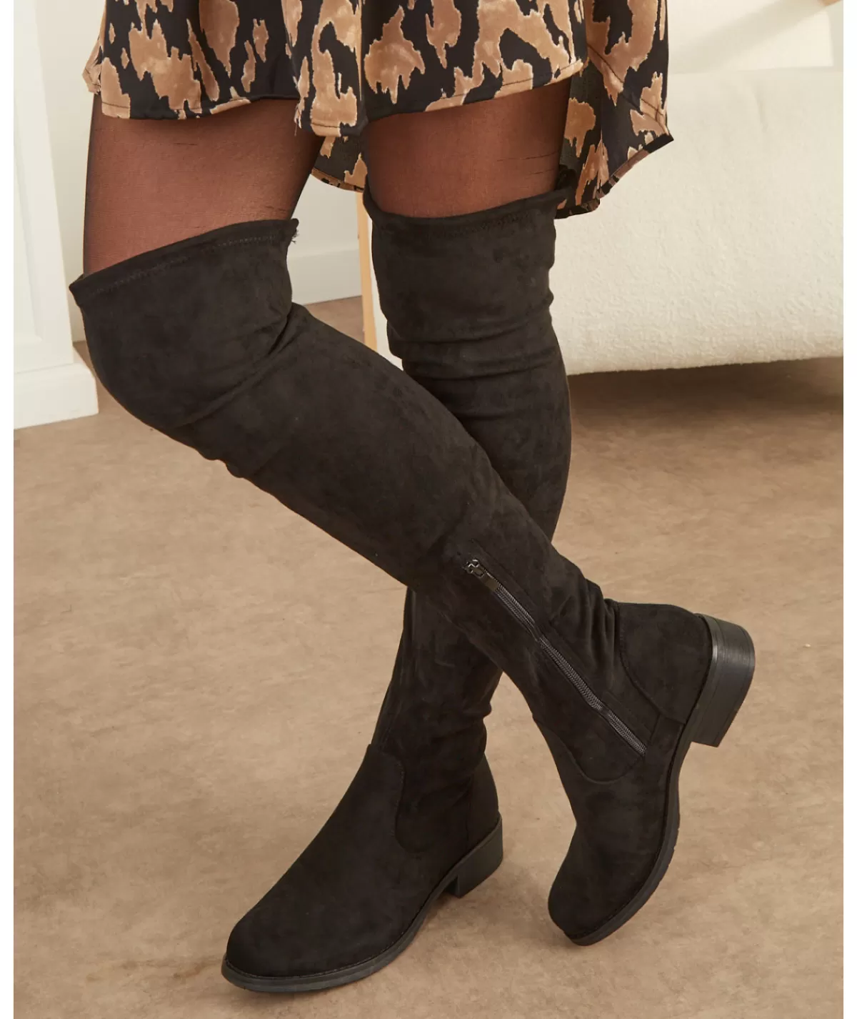 La boutique de Lilie Boots & Bottes>CUISSARDES REBECCA Noir