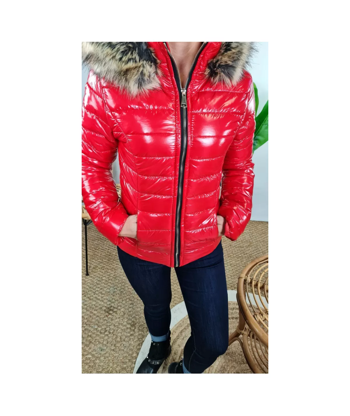 La boutique de Lilie Doudounes>DOUDOUNE ANNA Rouge