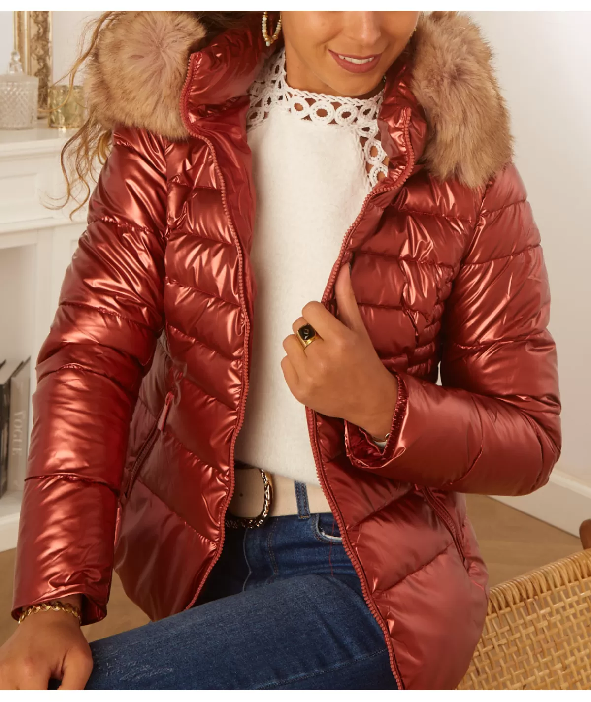La boutique de Lilie Manteaux | Doudounes>DOUDOUNE LINDA Bronze