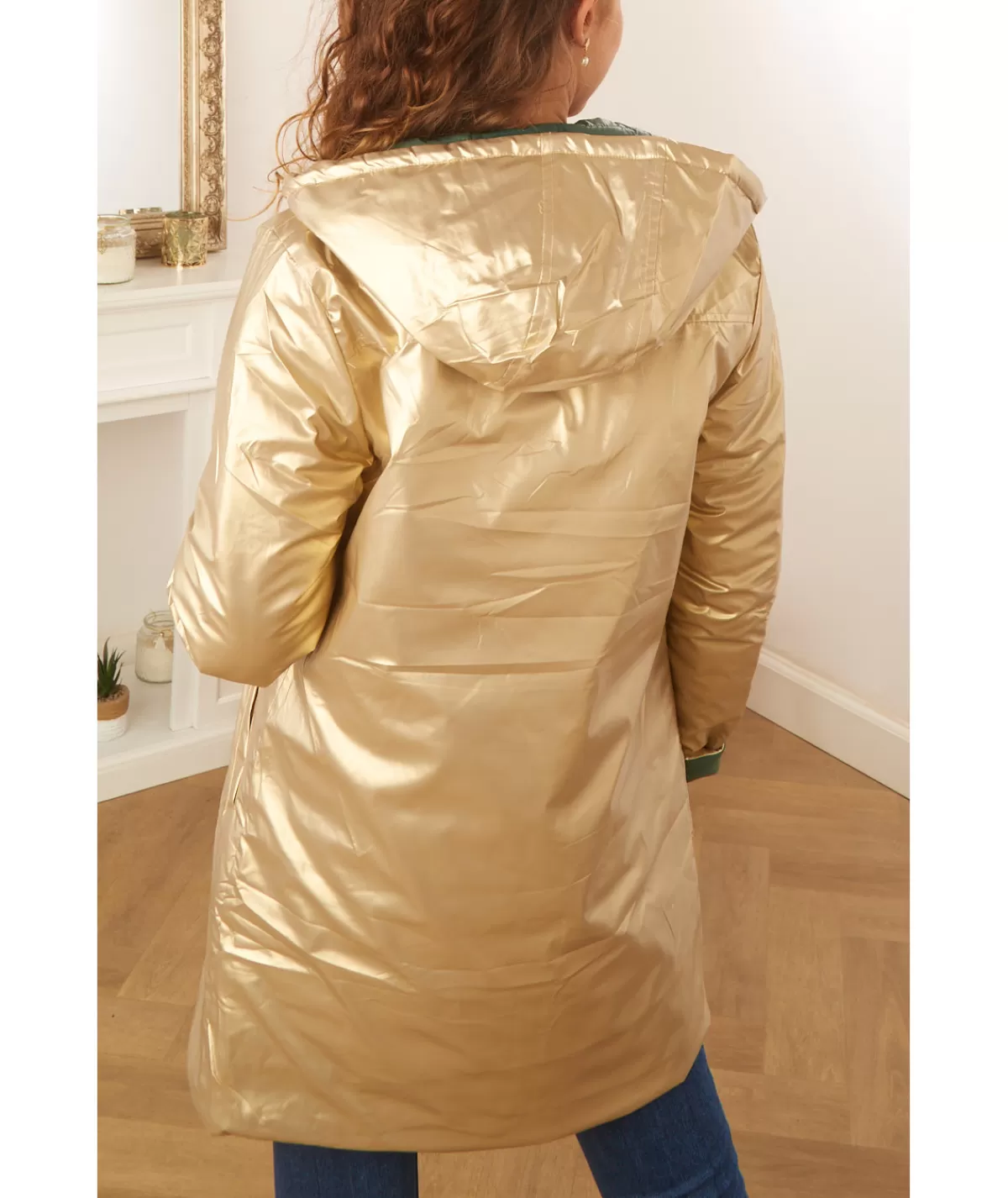 La boutique de Lilie Manteaux | Doudounes>DOUDOUNE REVERSIBLE ZOLA Vert