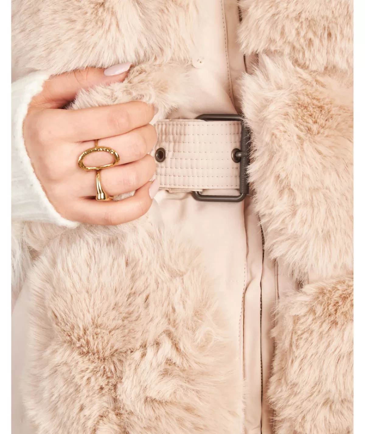 La boutique de Lilie Doudounes>DOUDOUNE SANS MANCHE BEVERLY Beige
