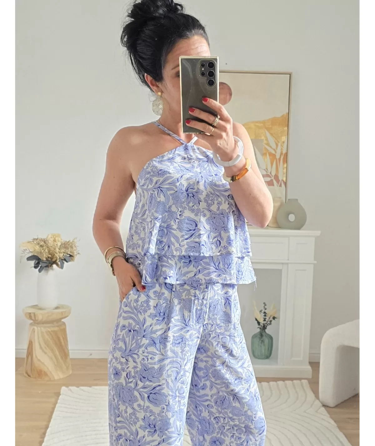 La boutique de Lilie Tops / Blouses | Jeans / Pantalons>ENSEMBLE BELLA Bleu