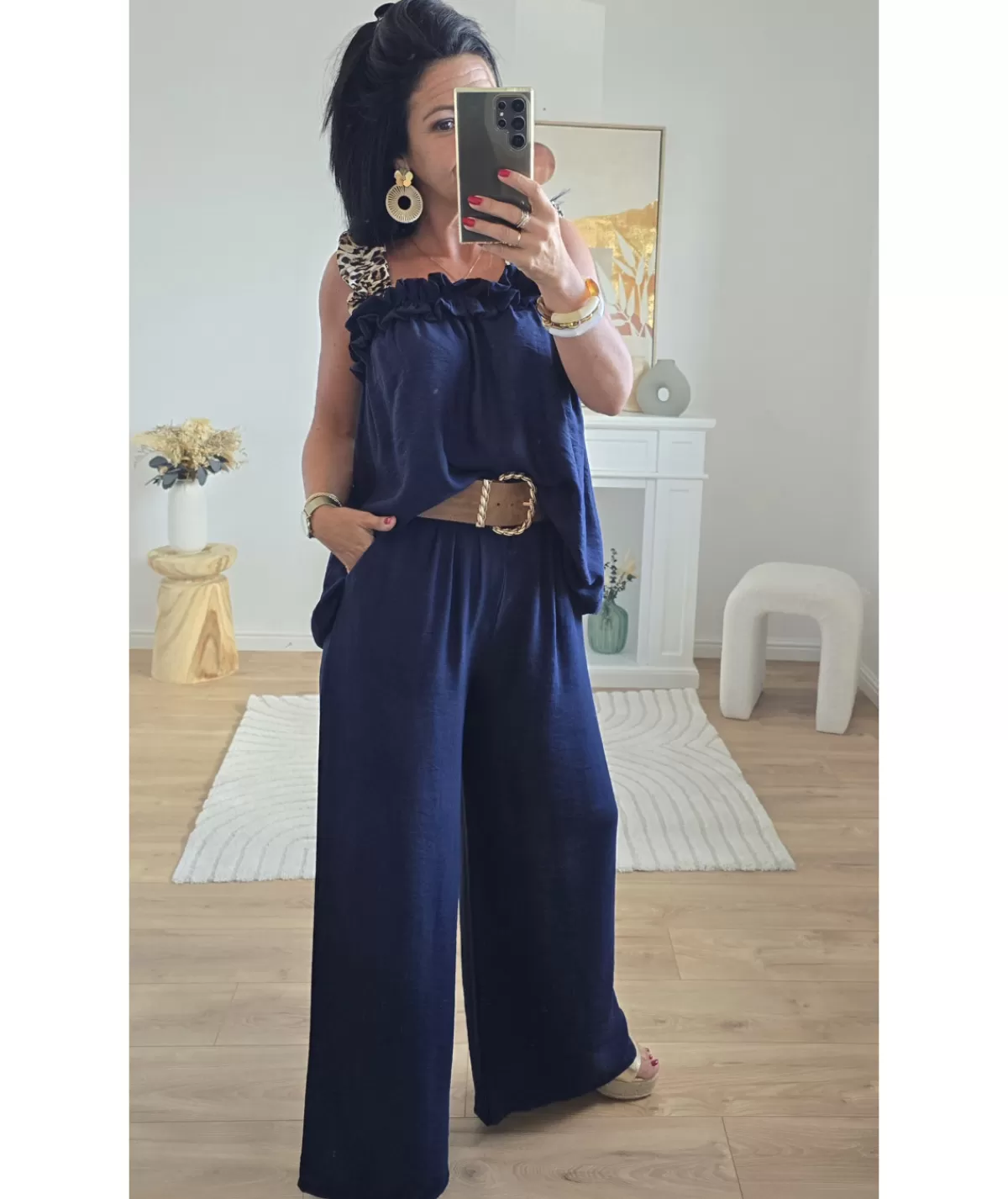 La boutique de Lilie Tops / Blouses | Jeans / Pantalons>ENSEMBLE CANDICE Marine