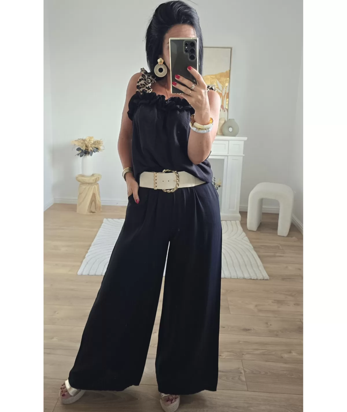 La boutique de Lilie Tops / Blouses | Jeans / Pantalons>ENSEMBLE CANDICE Noir