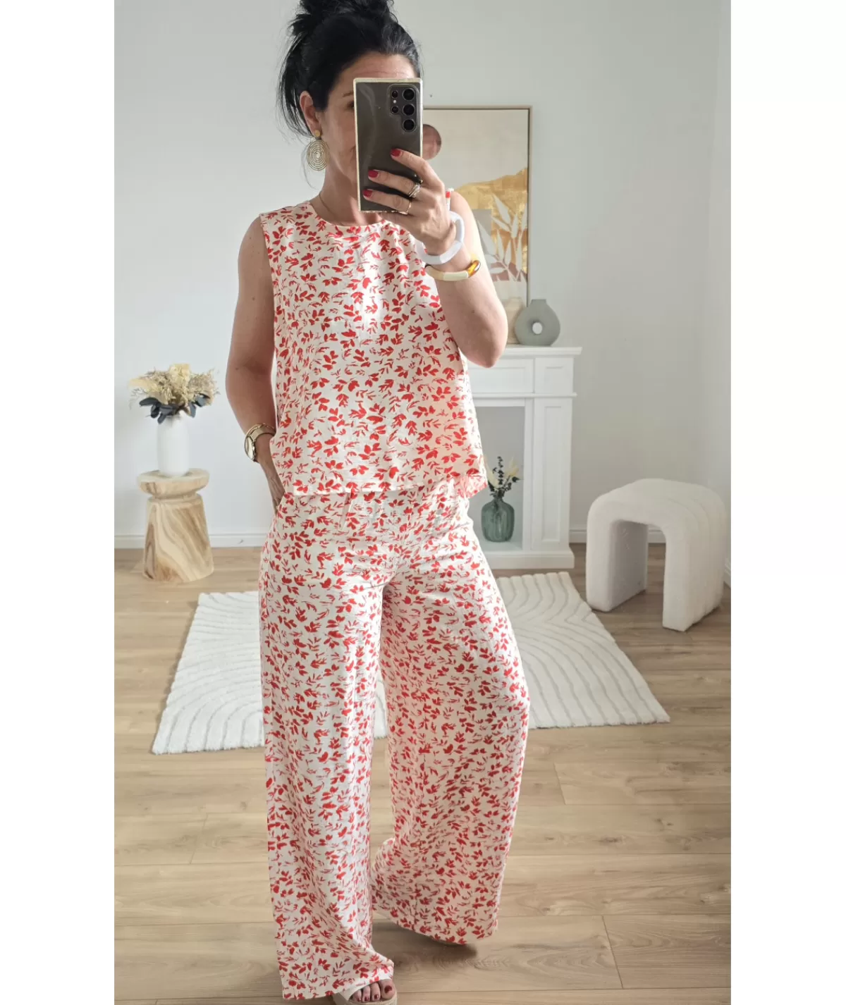 La boutique de Lilie Tops / Blouses | Jeans / Pantalons>ENSEMBLE GLORIA Rouge