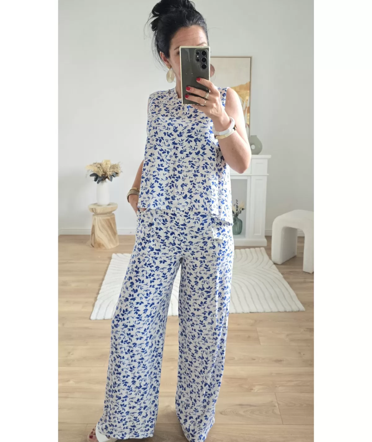 La boutique de Lilie Tops / Blouses | Jeans / Pantalons>ENSEMBLE GLORIA Bleu