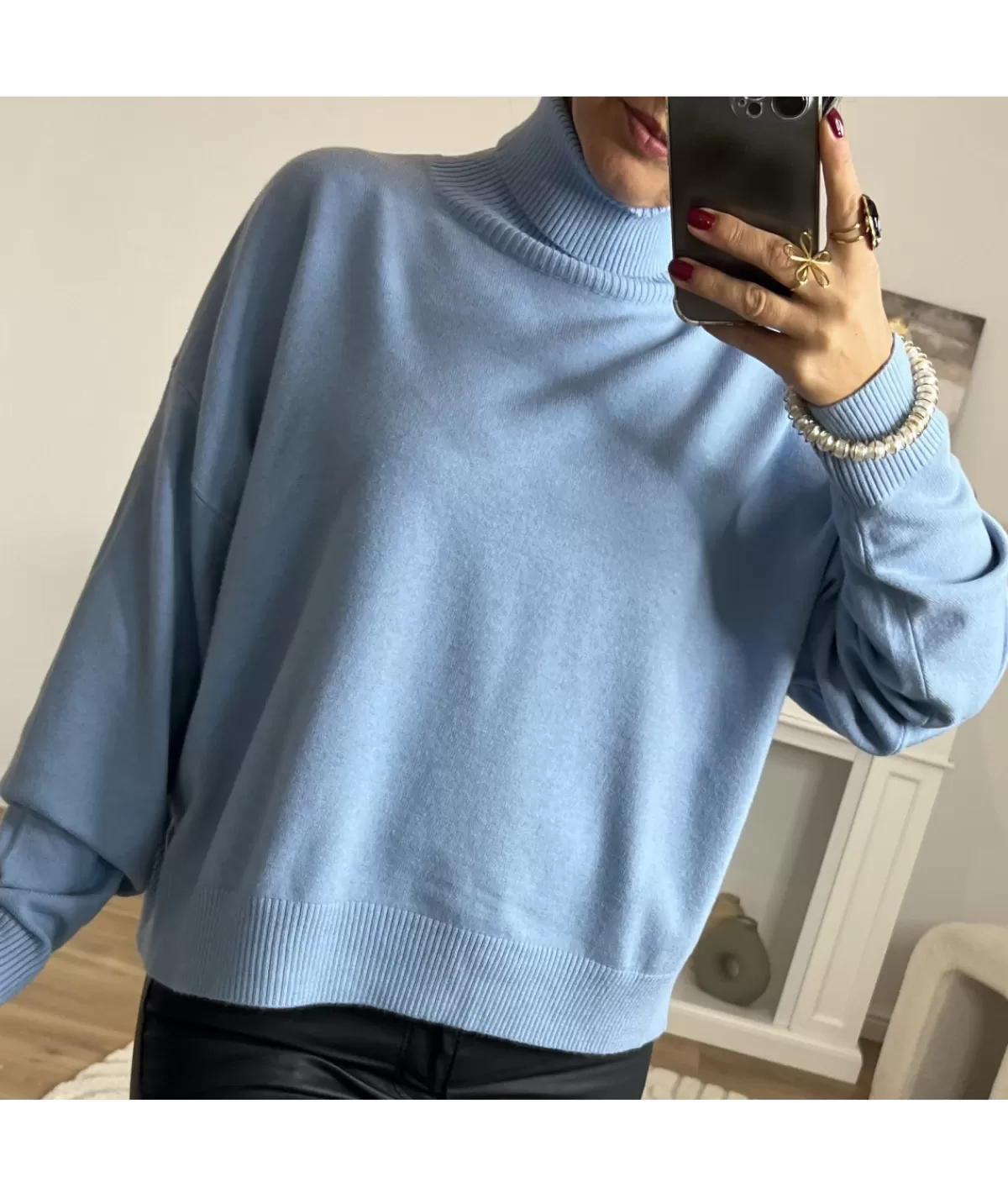 La boutique de Lilie Jupes / Shorts>ENSEMBLE JUPE PULL SAMANTHA Bleu