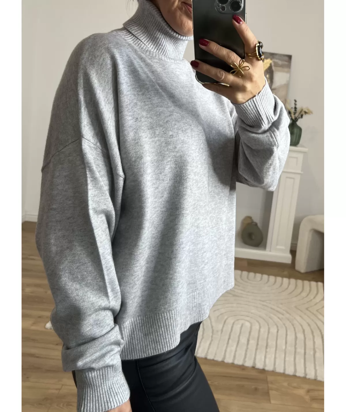 La boutique de Lilie Jupes / Shorts>ENSEMBLE JUPE PULL SAMANTHA Gris