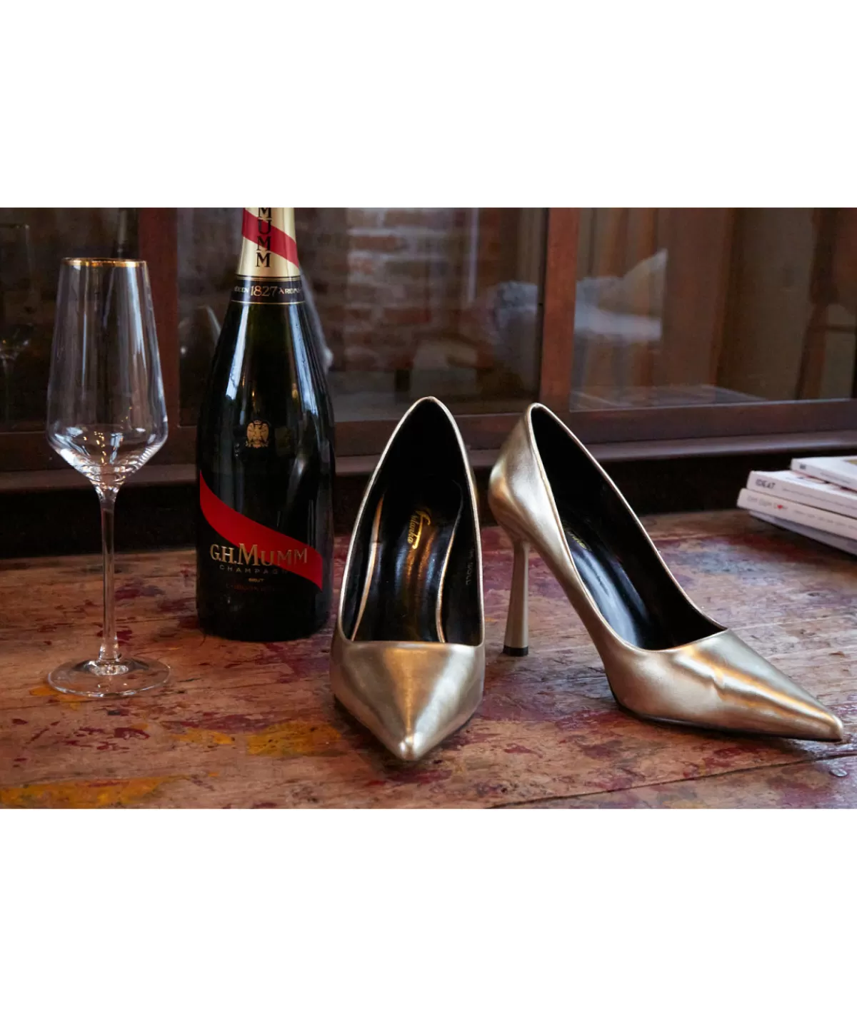 La boutique de Lilie Escarpins>ESCARPINS GWENAELLE Dore