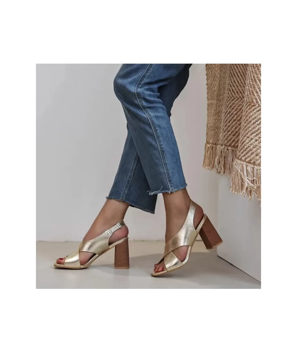 La boutique de Lilie Escarpins>ESCARPINS HELENE Dore