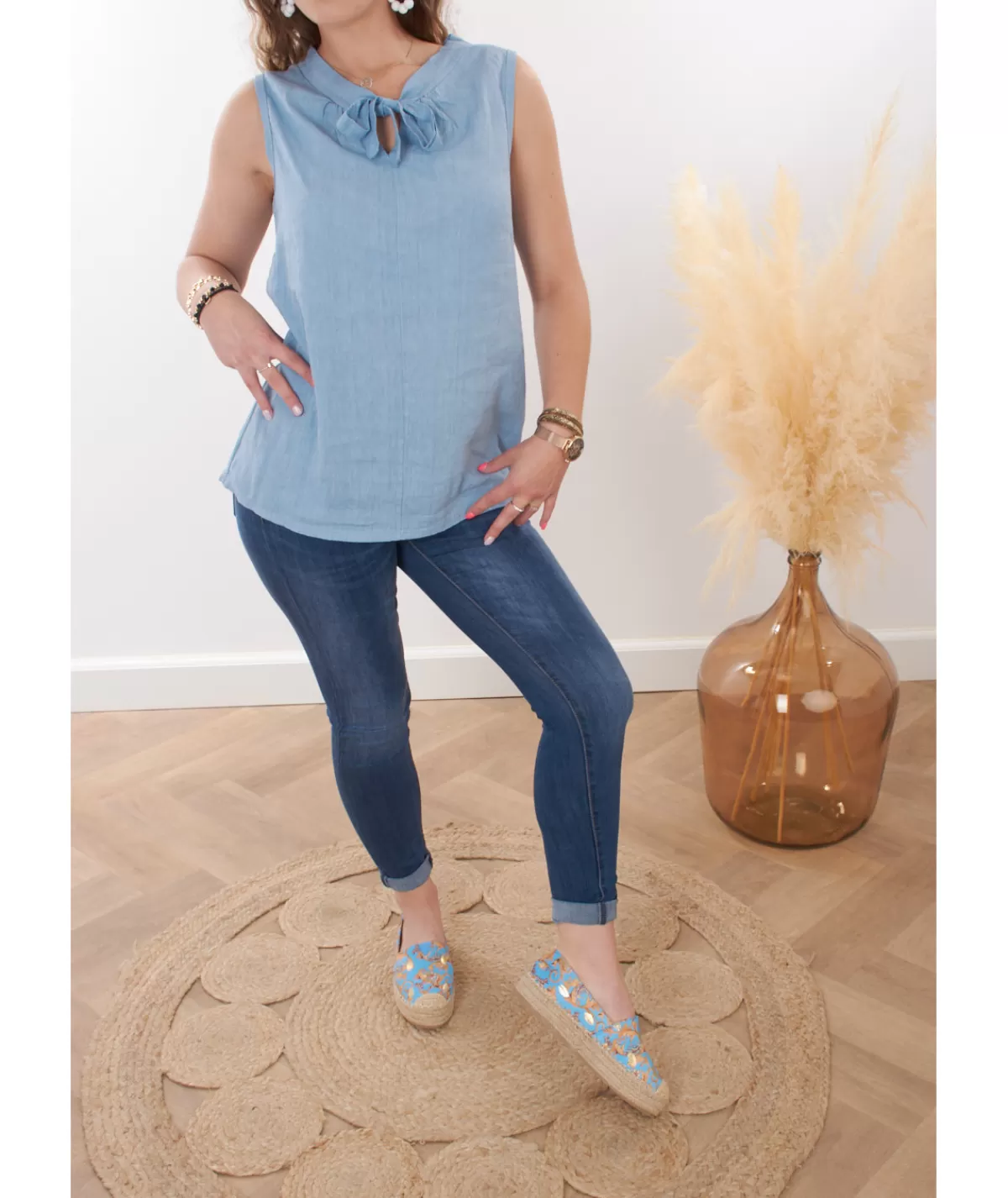 La boutique de Lilie Sandales & Espadrilles>ESPADRILLES MONA Bleu