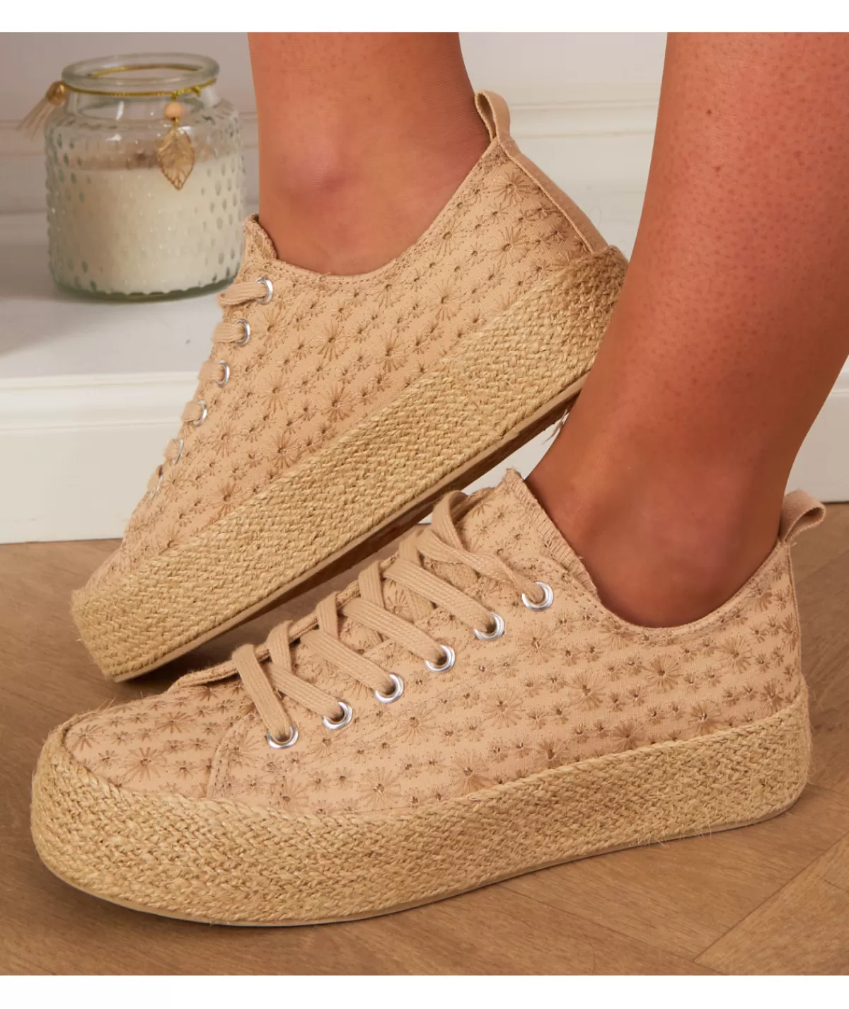La boutique de Lilie Sandales & Espadrilles>ESPADRILLES YOUNA Beige