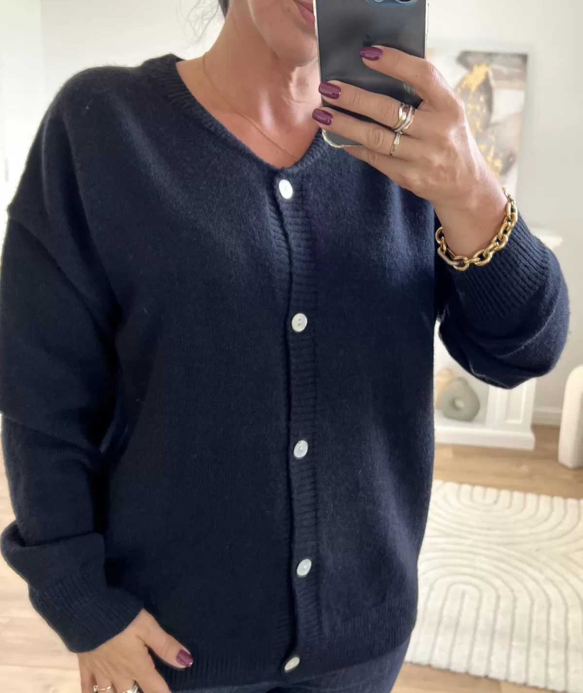 La boutique de Lilie Pulls / Gilets>GILET AGNES Noir