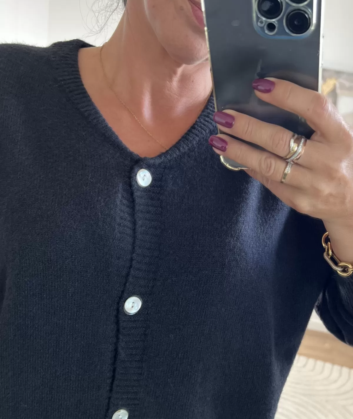 La boutique de Lilie Pulls / Gilets>GILET AGNES Noir
