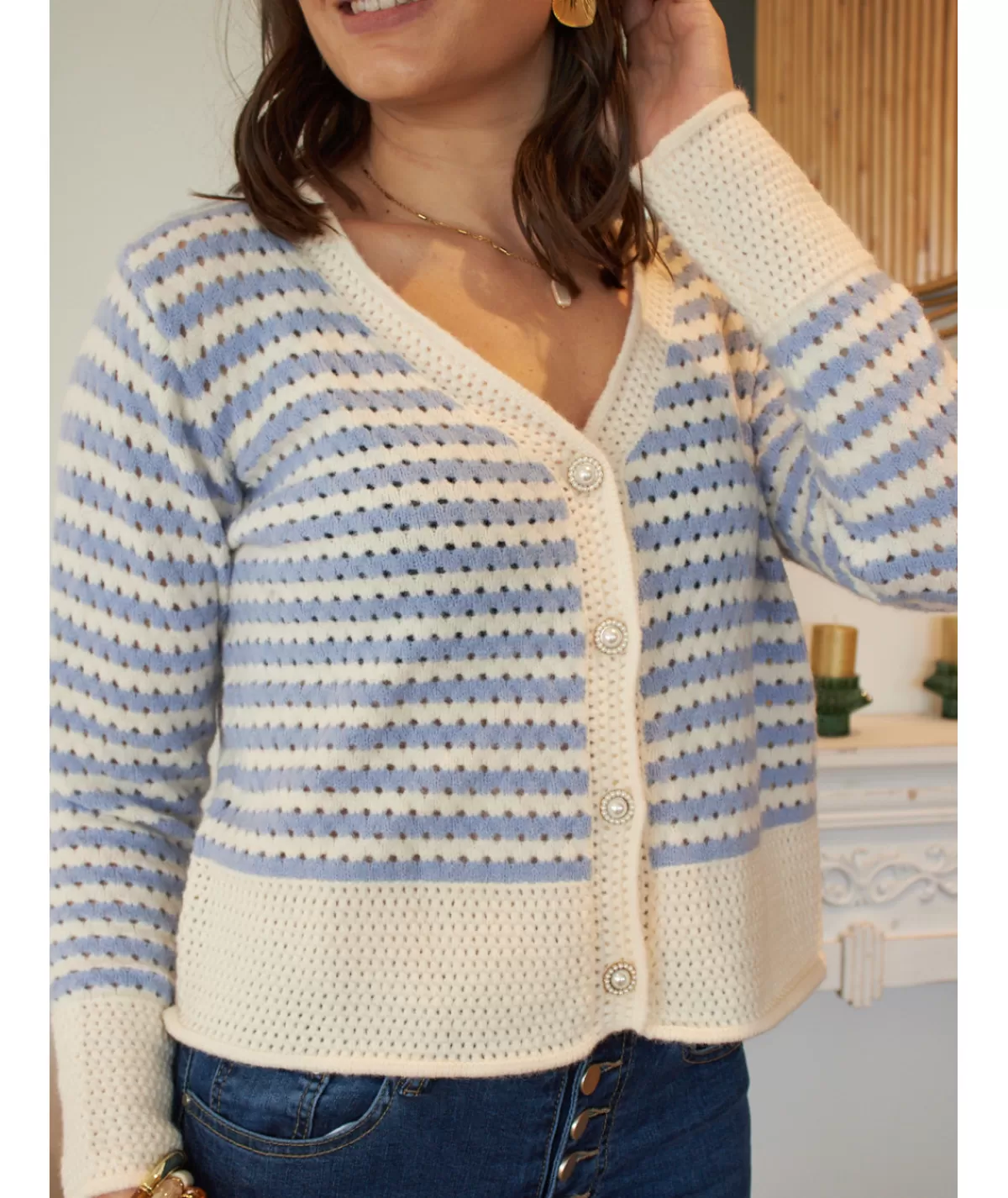 La boutique de Lilie Pulls / Gilets>GILET ALISSON Bleu
