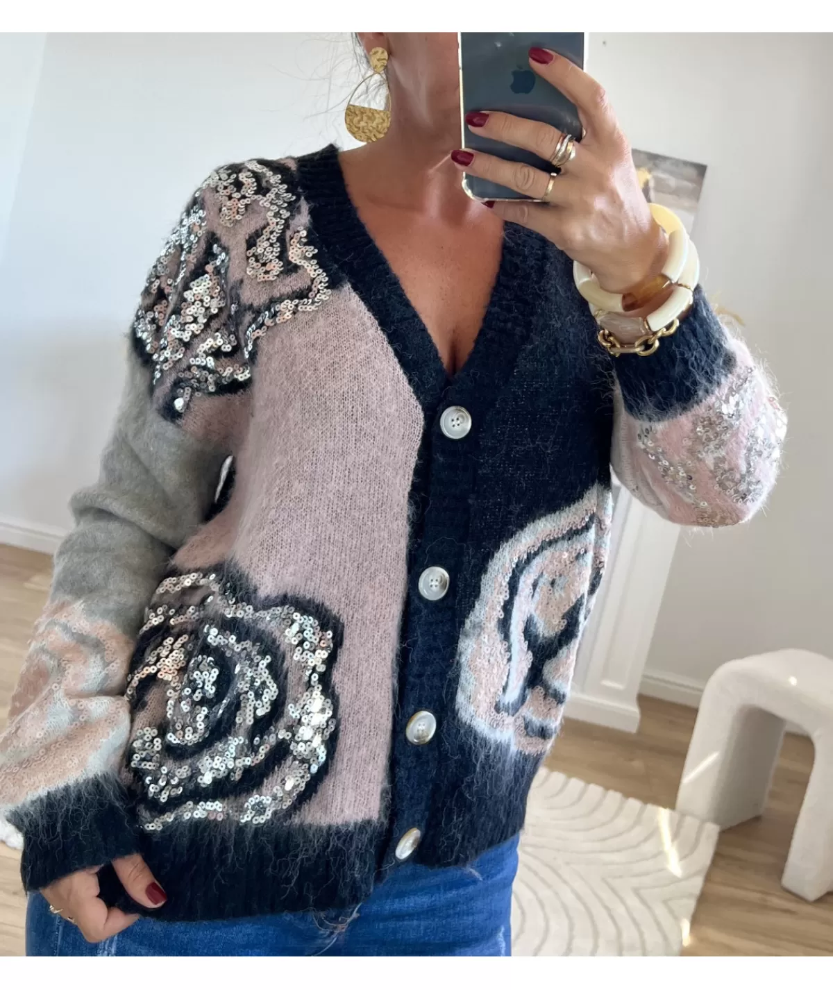 La boutique de Lilie Pulls / Gilets>GILET ARIANA Noir