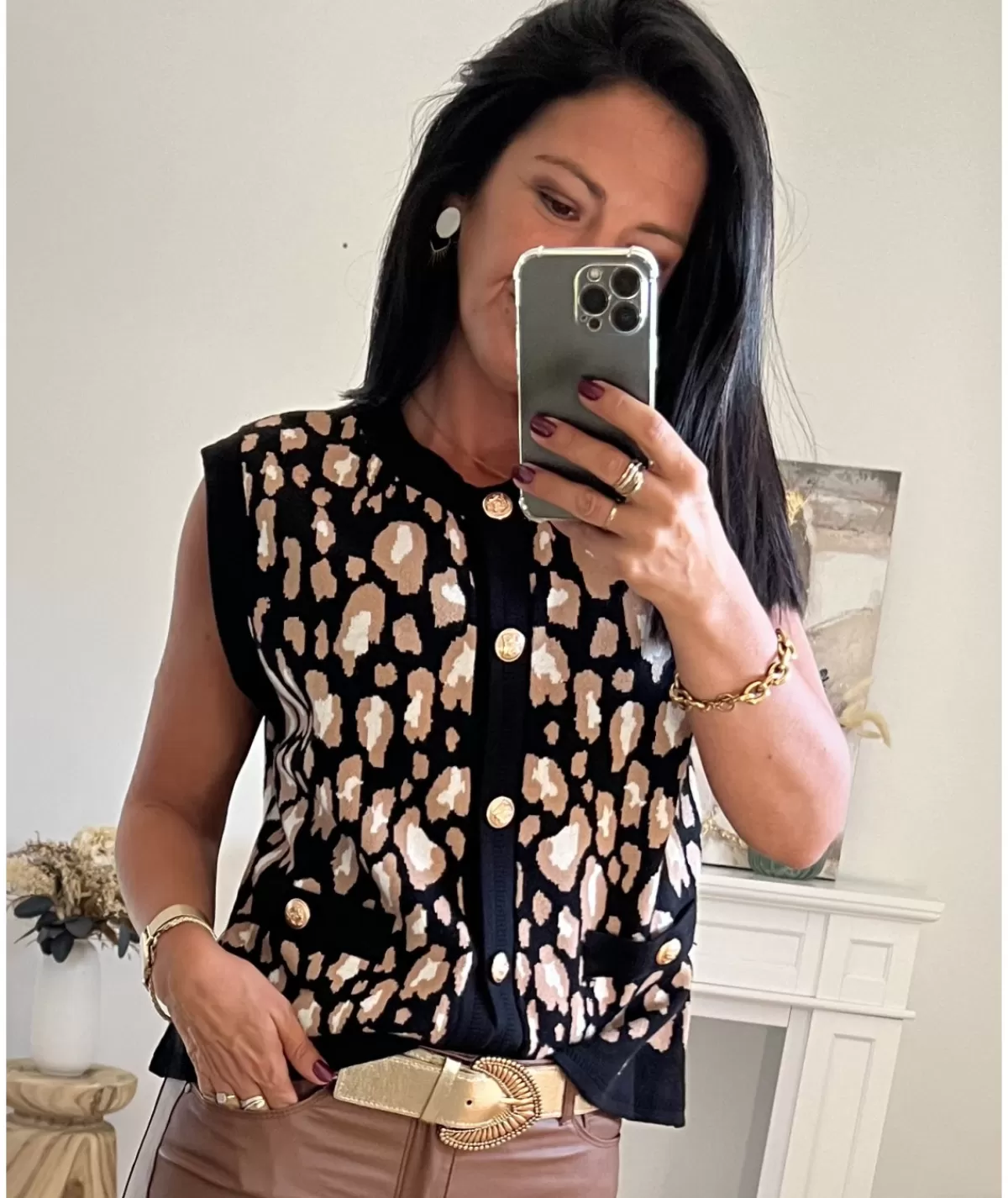 La boutique de Lilie Pulls / Gilets>GILET BRIEUC Noir