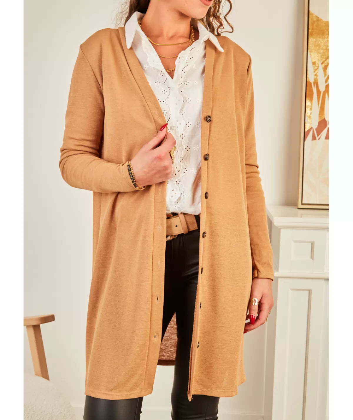 La boutique de Lilie Pulls / Gilets>GILET ESTEBANE Camel