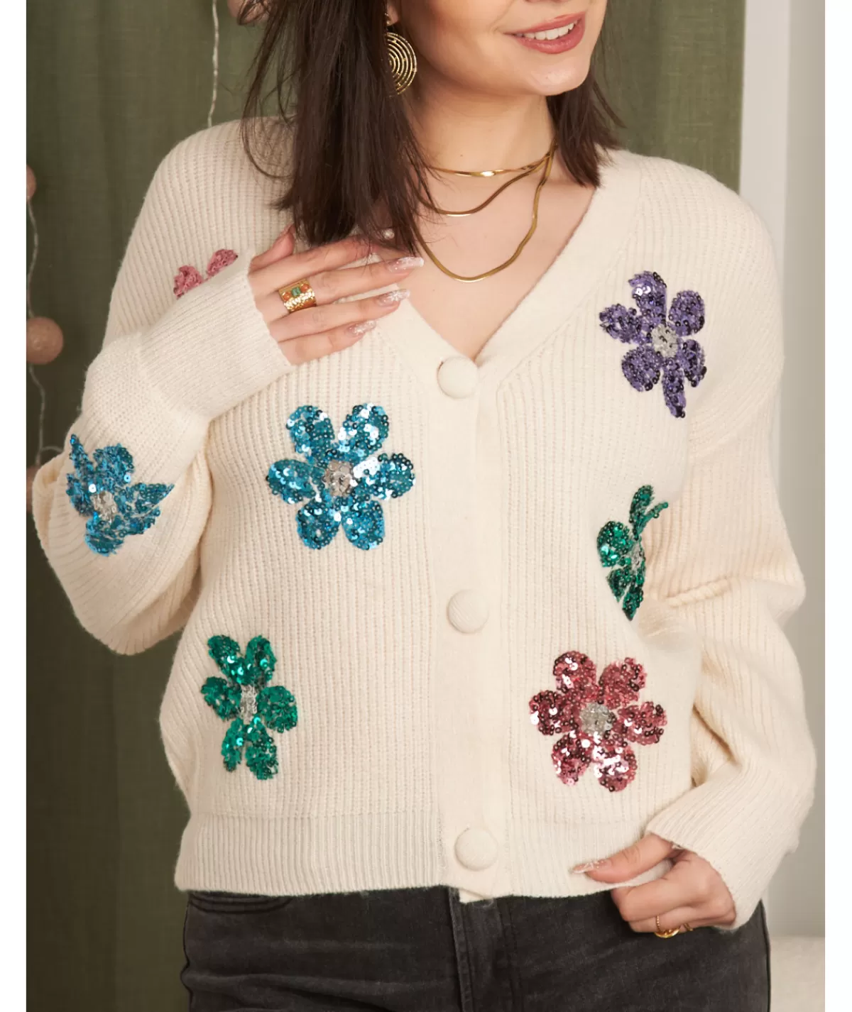 La boutique de Lilie Pulls / Gilets>GILET ESTELLE Beige