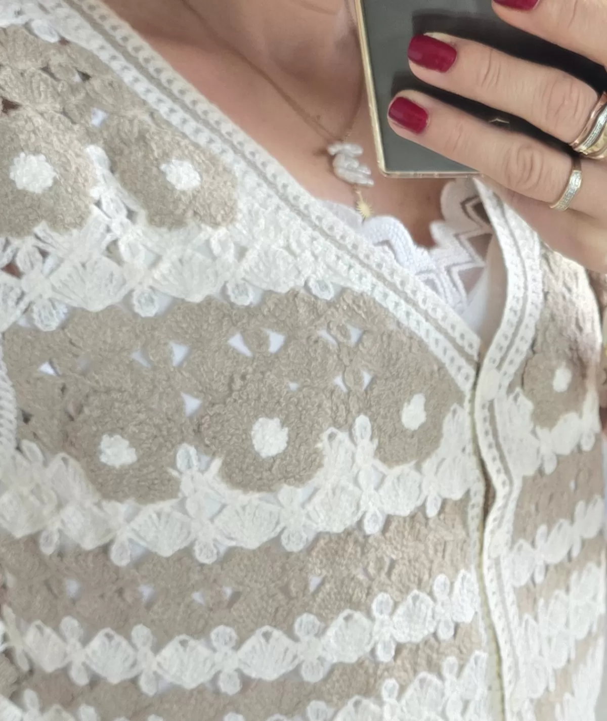 La boutique de Lilie Pulls / Gilets>GILET ISIA Beige
