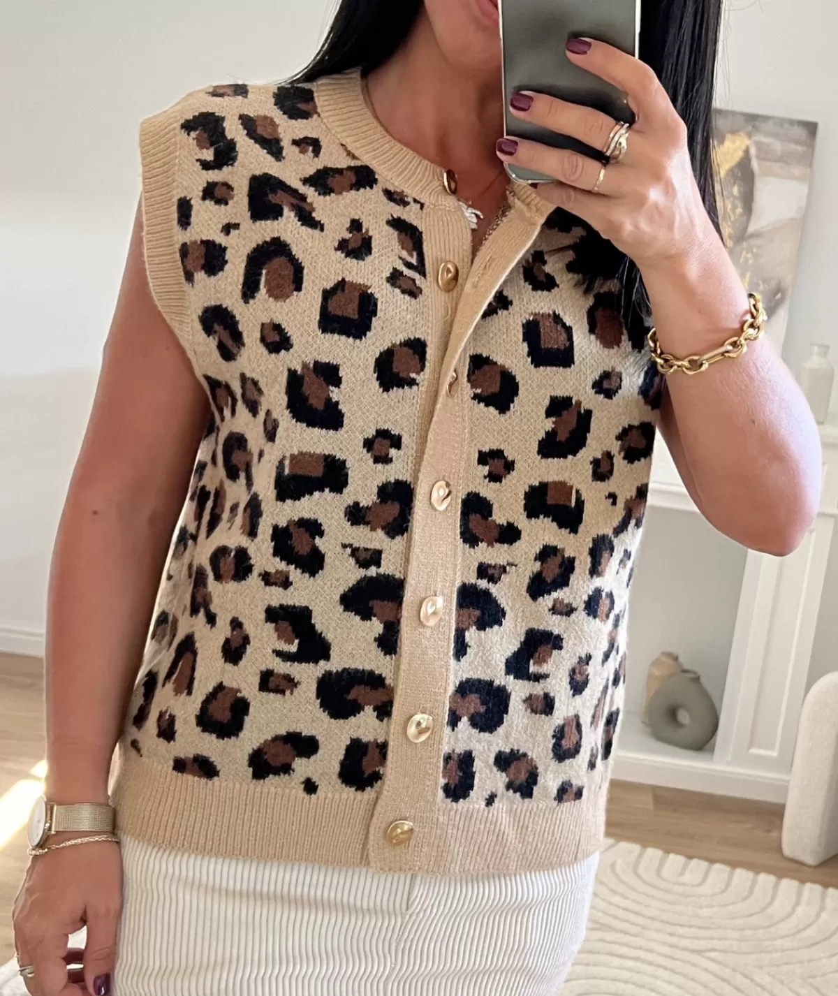La boutique de Lilie Pulls / Gilets>GILET JAYA Taupe
