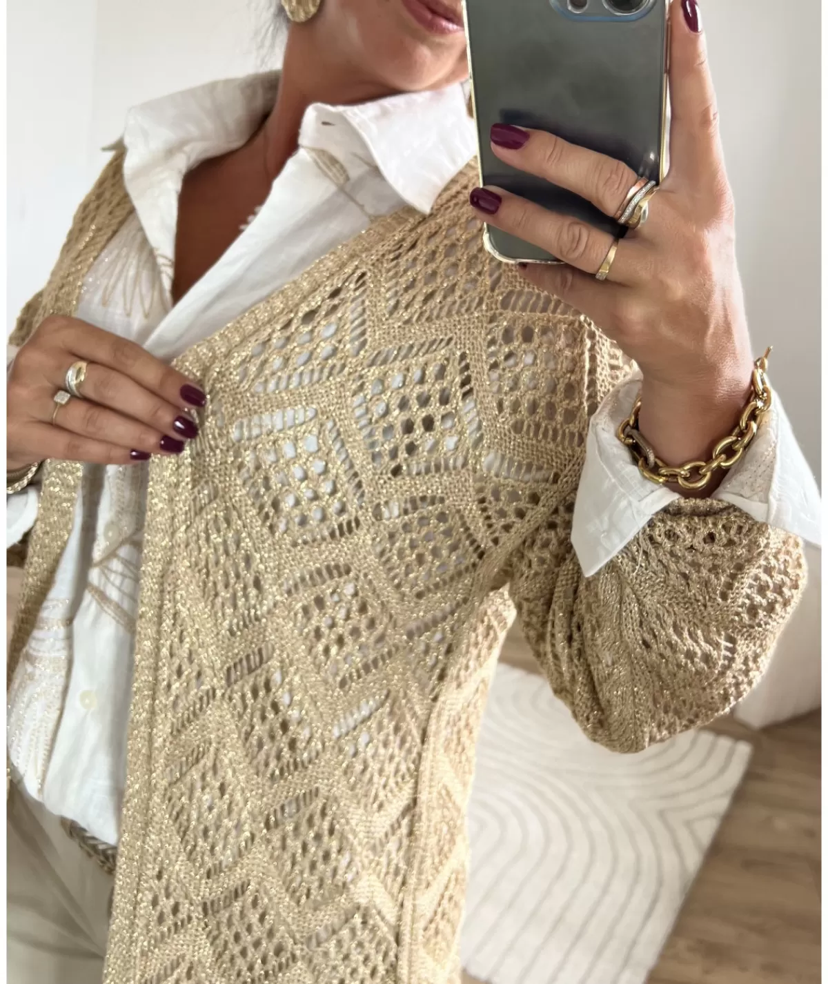 La boutique de Lilie Pulls / Gilets>GILET JEREMY Dore