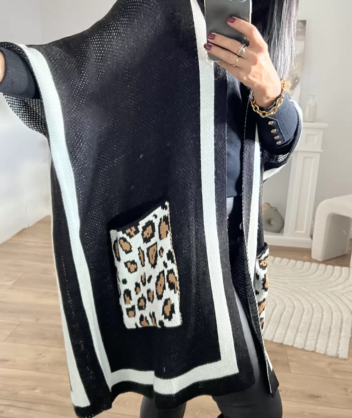 La boutique de Lilie Pulls / Gilets>GILET LUNA Noir