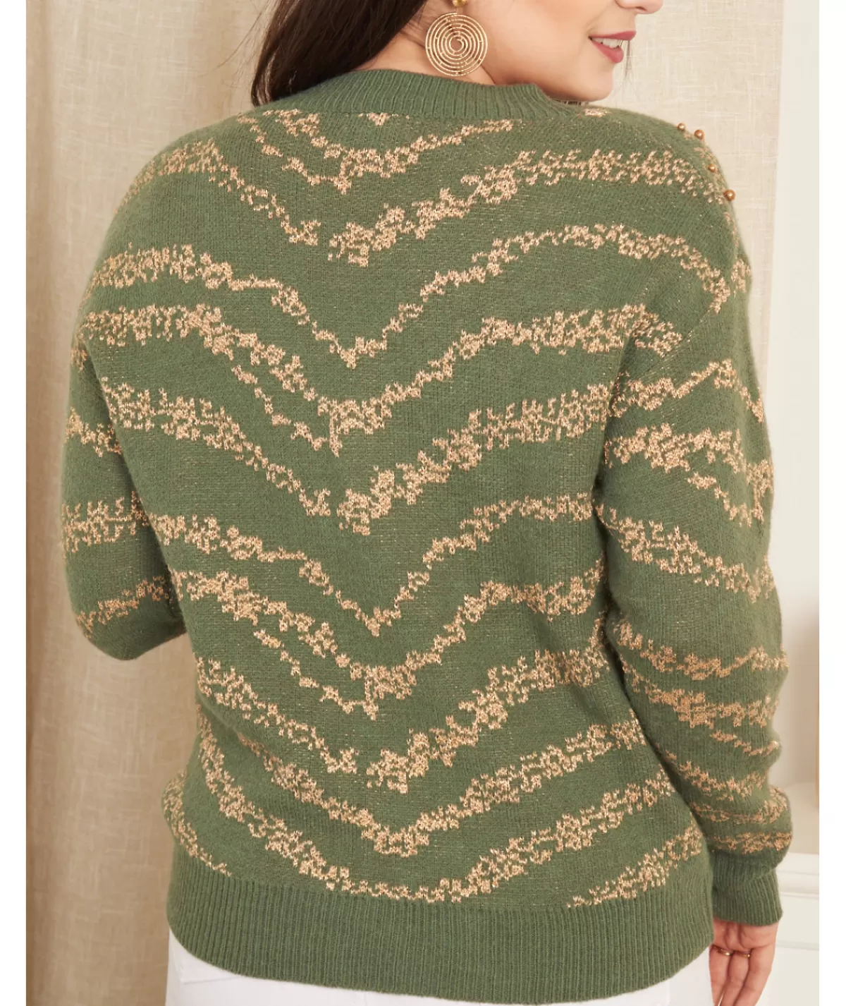 La boutique de Lilie Pulls / Gilets>GILET OPHELIA - Vert