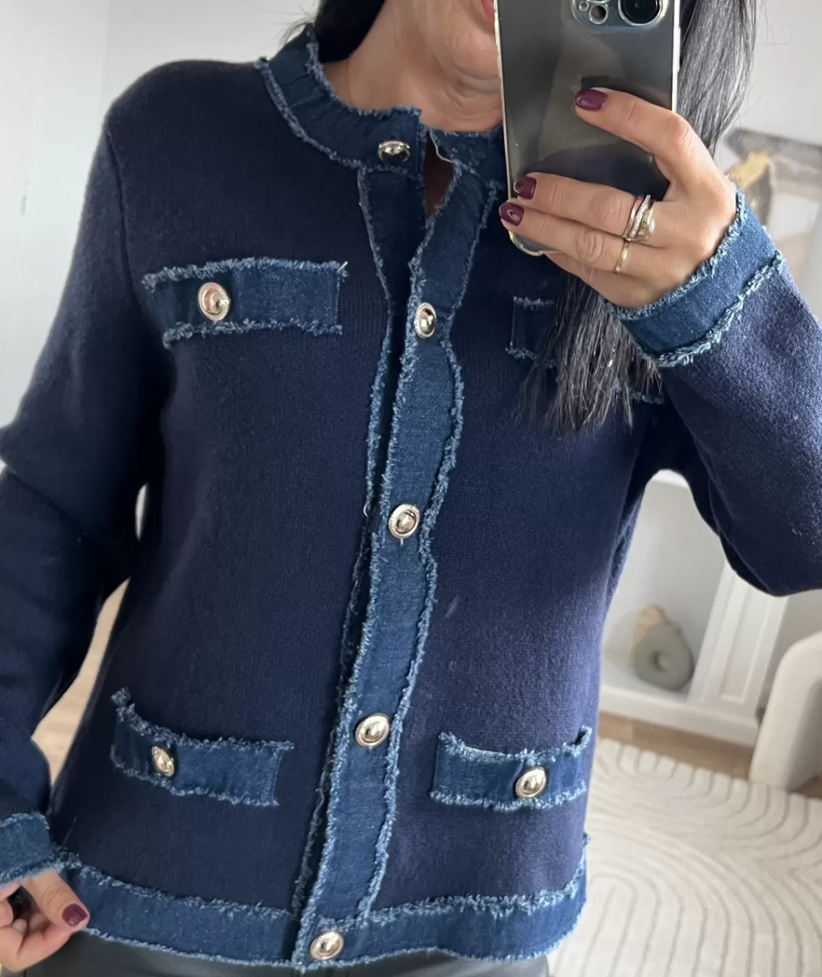 La boutique de Lilie Pulls / Gilets>GILET QINCY Marine