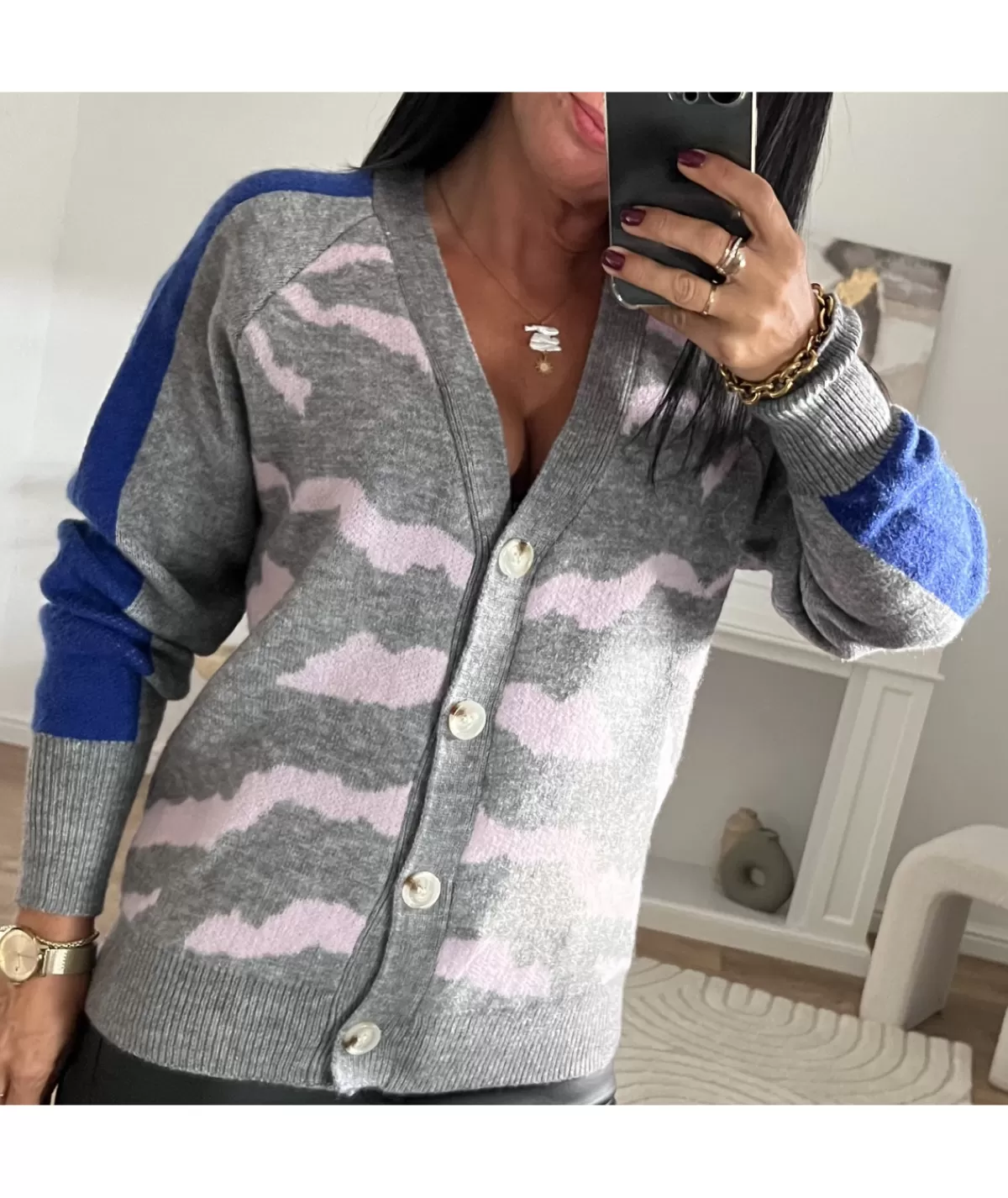 La boutique de Lilie Pulls / Gilets>GILET VANILLE Gris
