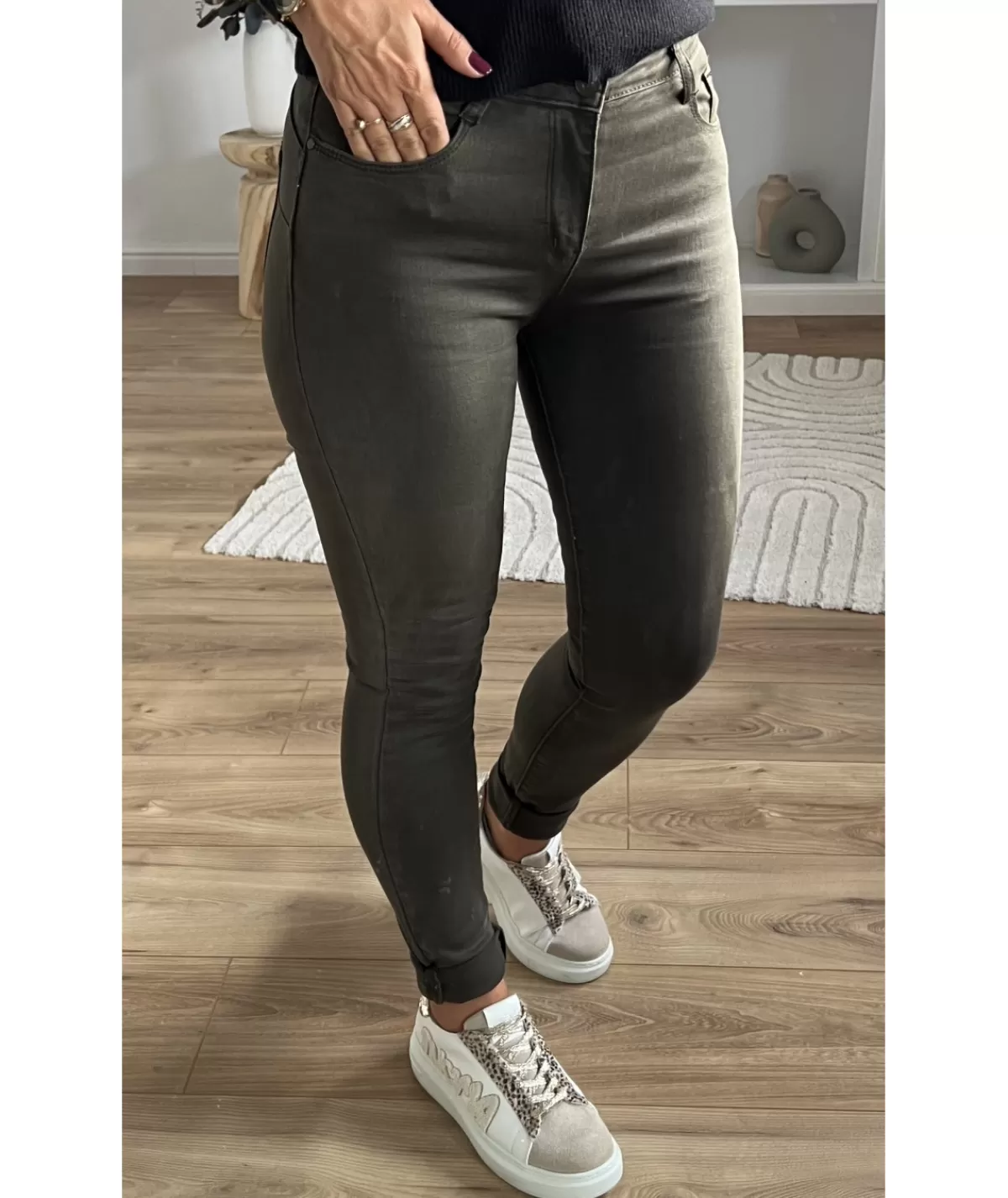 La boutique de Lilie Jeans / Pantalons>JEANS AGLAE II Kaki