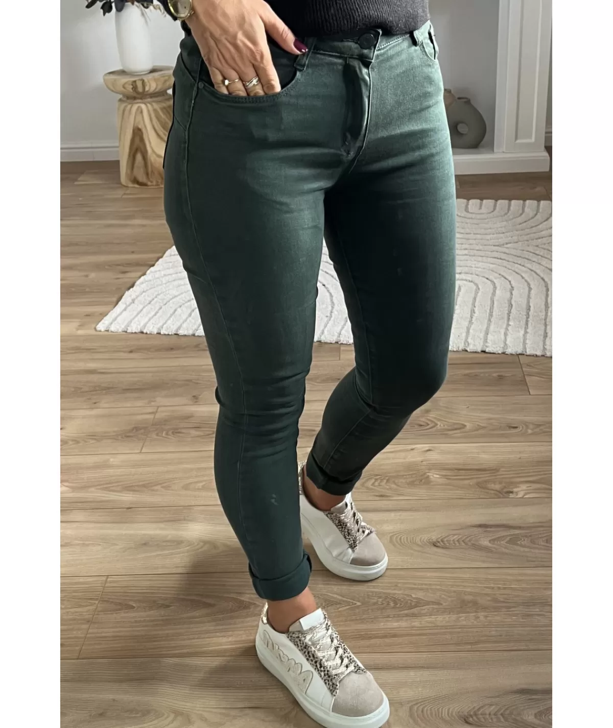 La boutique de Lilie Jeans / Pantalons>JEANS AGLAE II Vertsapin