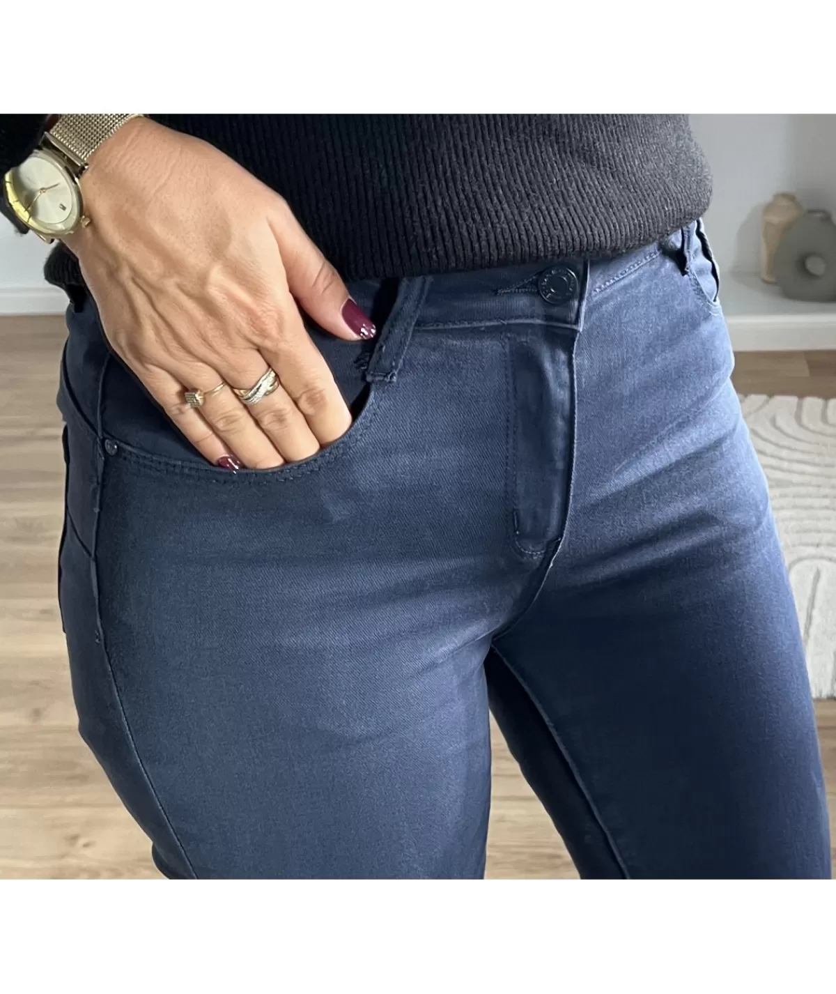 La boutique de Lilie Jeans / Pantalons>JEANS AGLAE II Marine