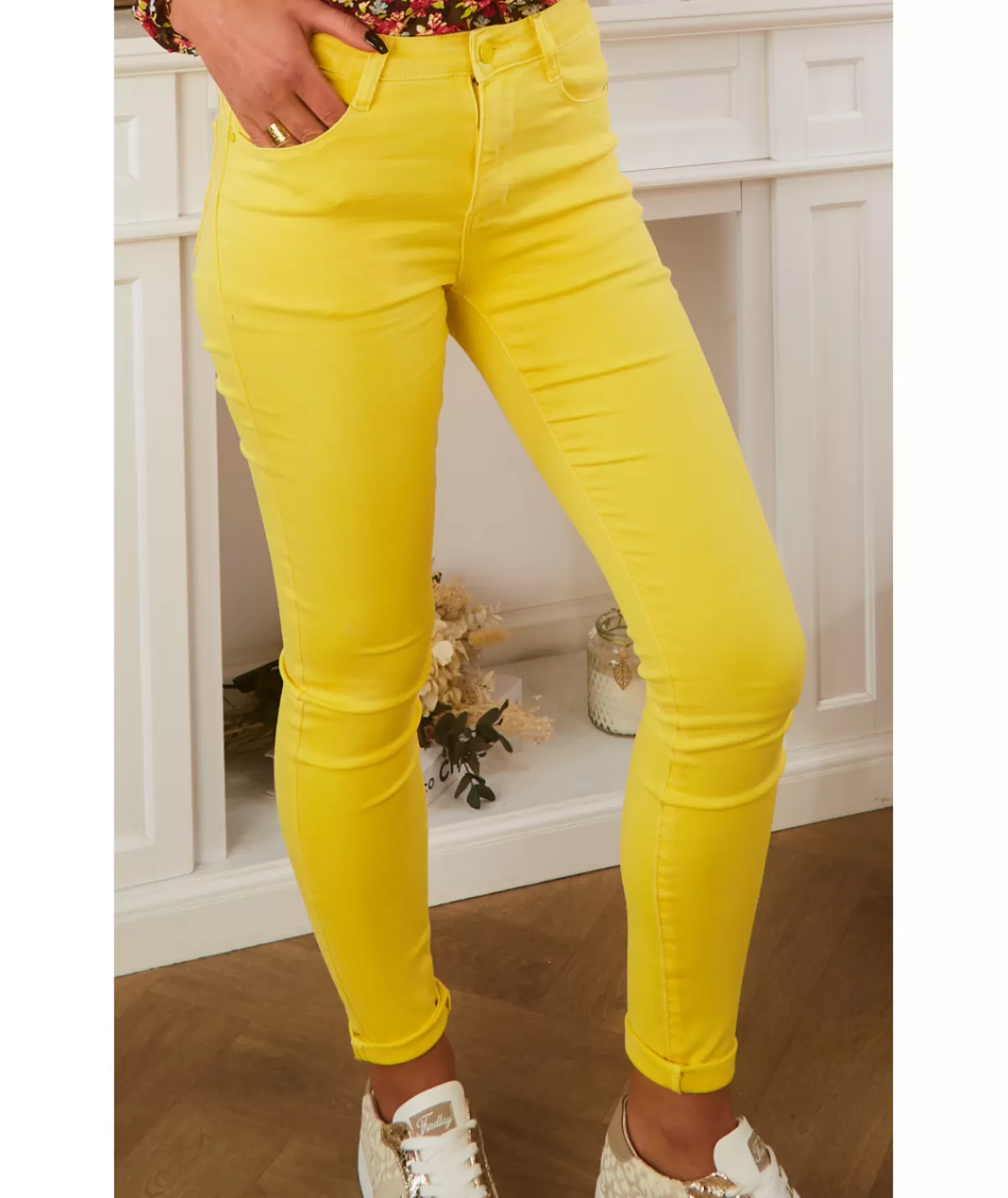 La boutique de Lilie Jeans / Pantalons>JEANS ALINE II Jaune
