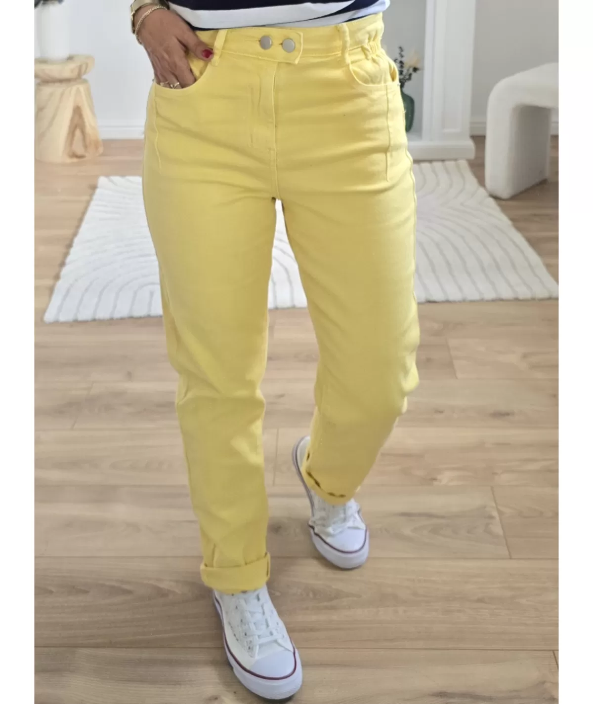 La boutique de Lilie Jeans / Pantalons>JEANS AMELIE Jaune