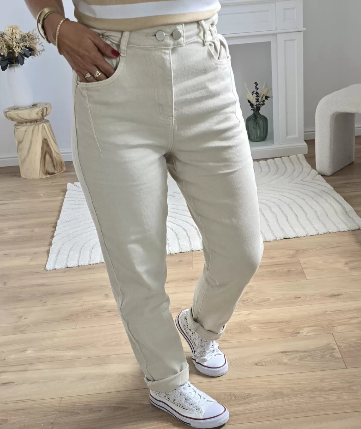 La boutique de Lilie Jeans / Pantalons>JEANS AMELIE Beige