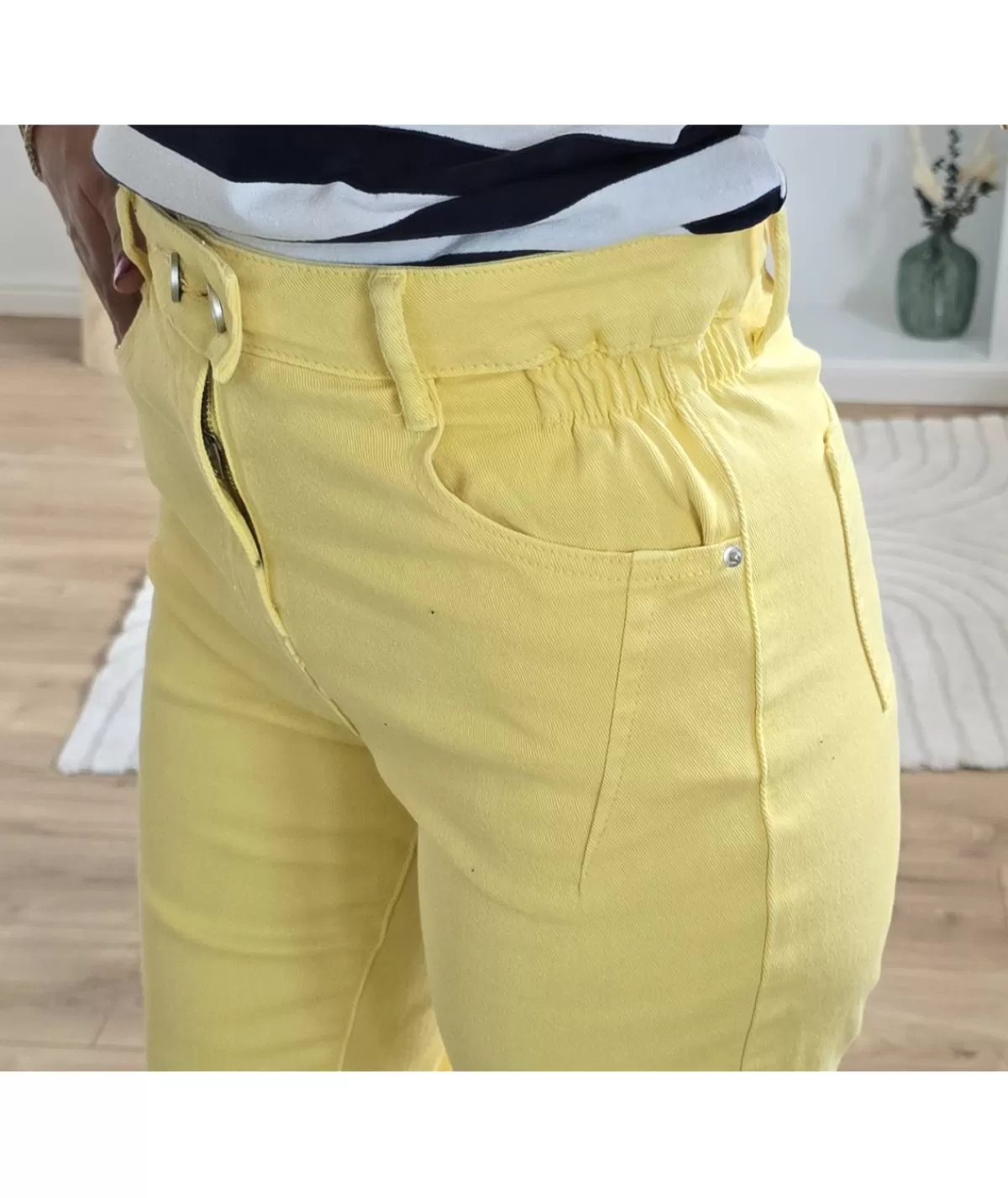 La boutique de Lilie Jeans / Pantalons>JEANS AMELIE Jaune