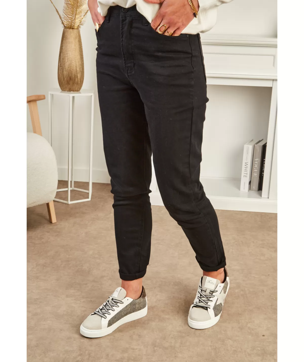 La boutique de Lilie Jeans / Pantalons>JEANS ARIELLE Noir