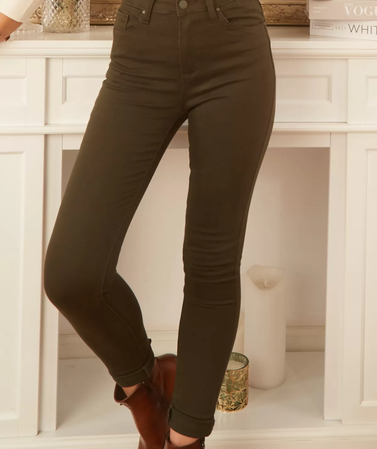 La boutique de Lilie Jeans / Pantalons>JEANS BELINDA Kaki