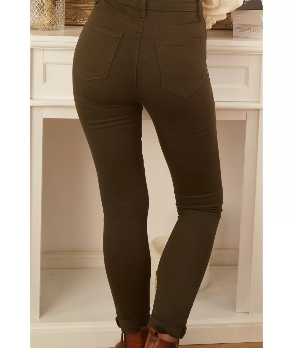 La boutique de Lilie Jeans / Pantalons>JEANS BELINDA Kaki