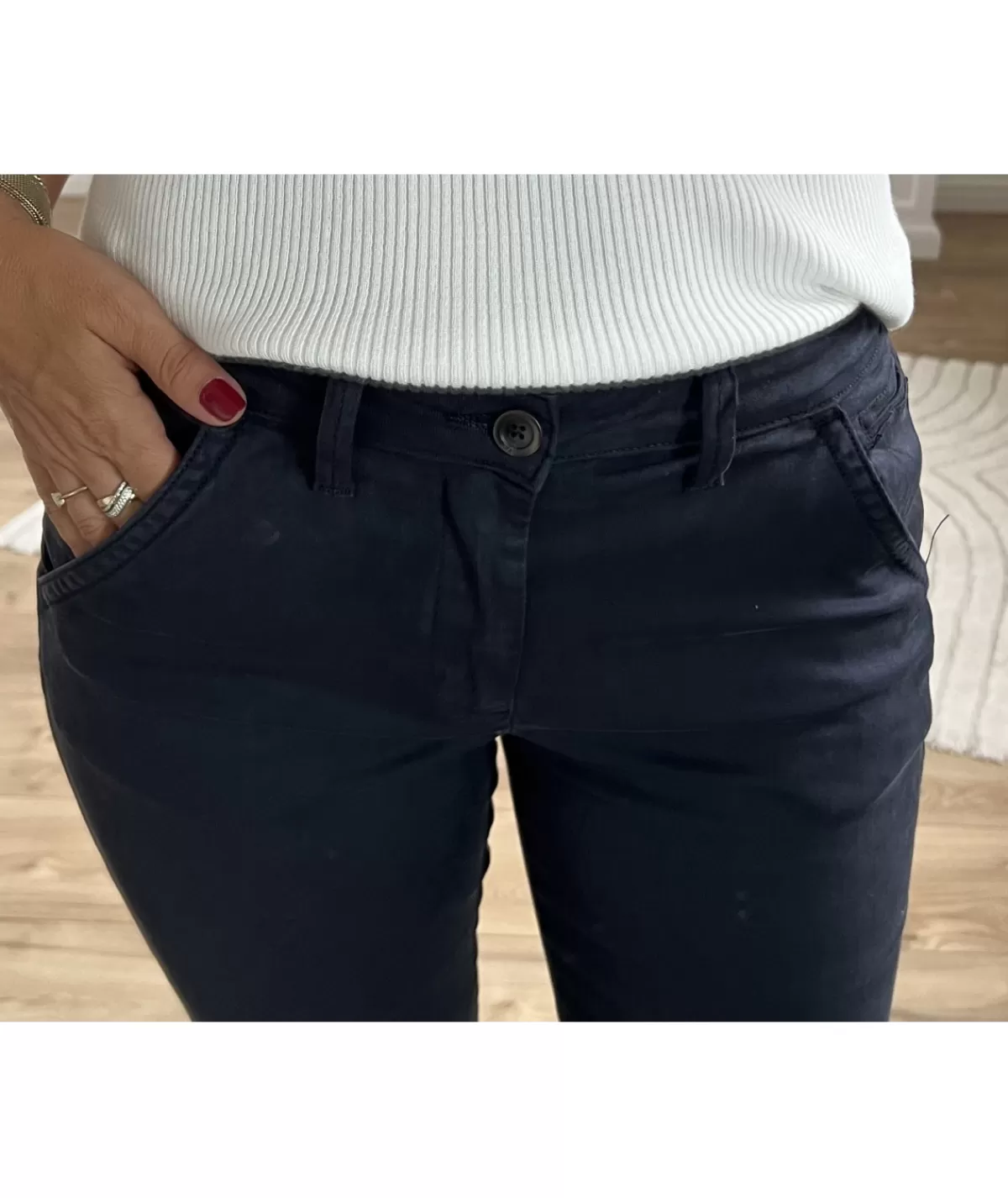La boutique de Lilie Jeans / Pantalons>JEANS DELPHINE Marine