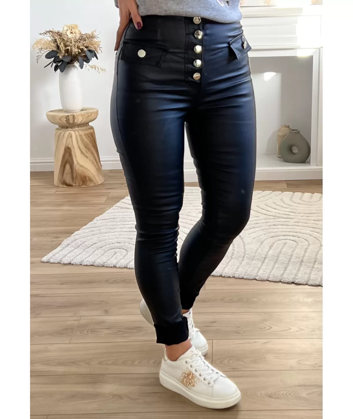 La boutique de Lilie Jeans / Pantalons>JEANS HUILE ALBERTINE Noir