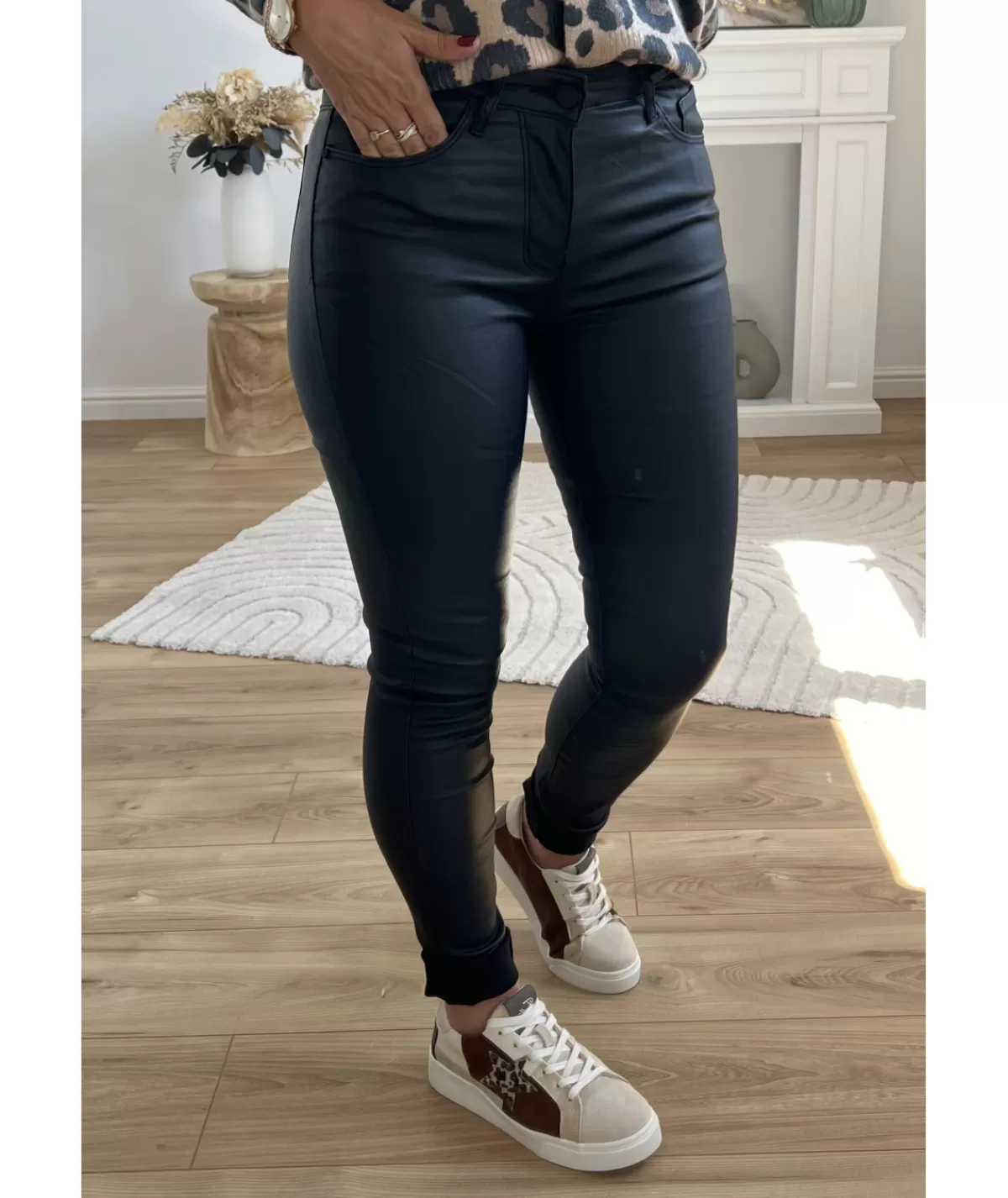 La boutique de Lilie Jeans / Pantalons>JEANS HUILE DERINA Noir