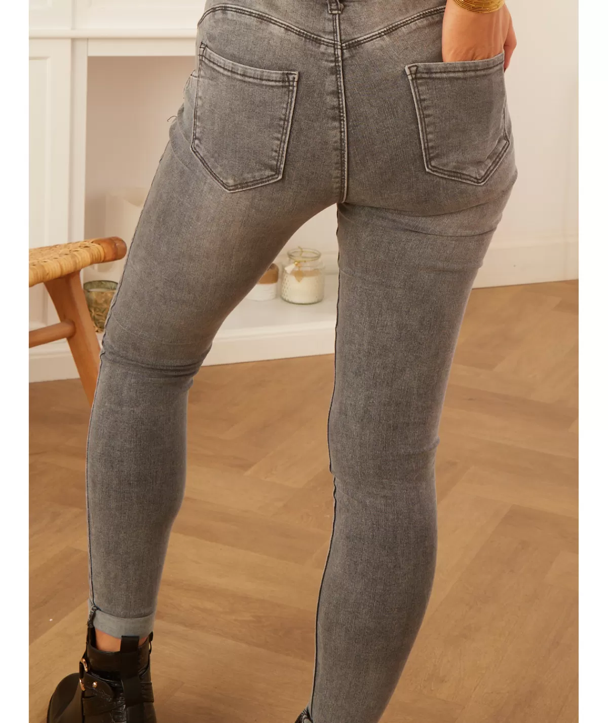 La boutique de Lilie Jeans / Pantalons>JEANS LILA Gris