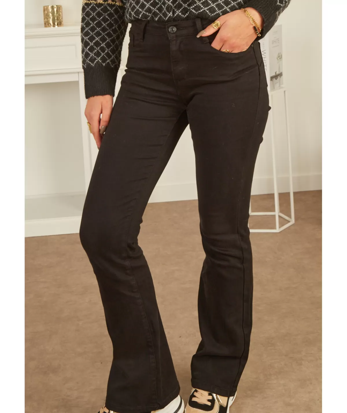 La boutique de Lilie Jeans / Pantalons>JEANS LINDA Noir
