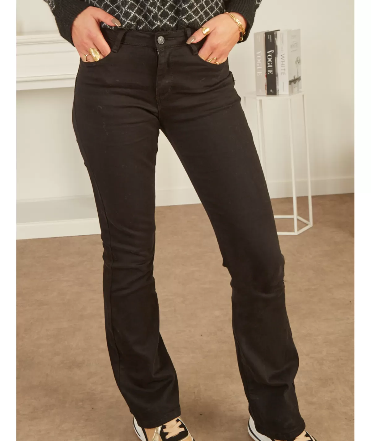 La boutique de Lilie Jeans / Pantalons>JEANS LINDA Noir
