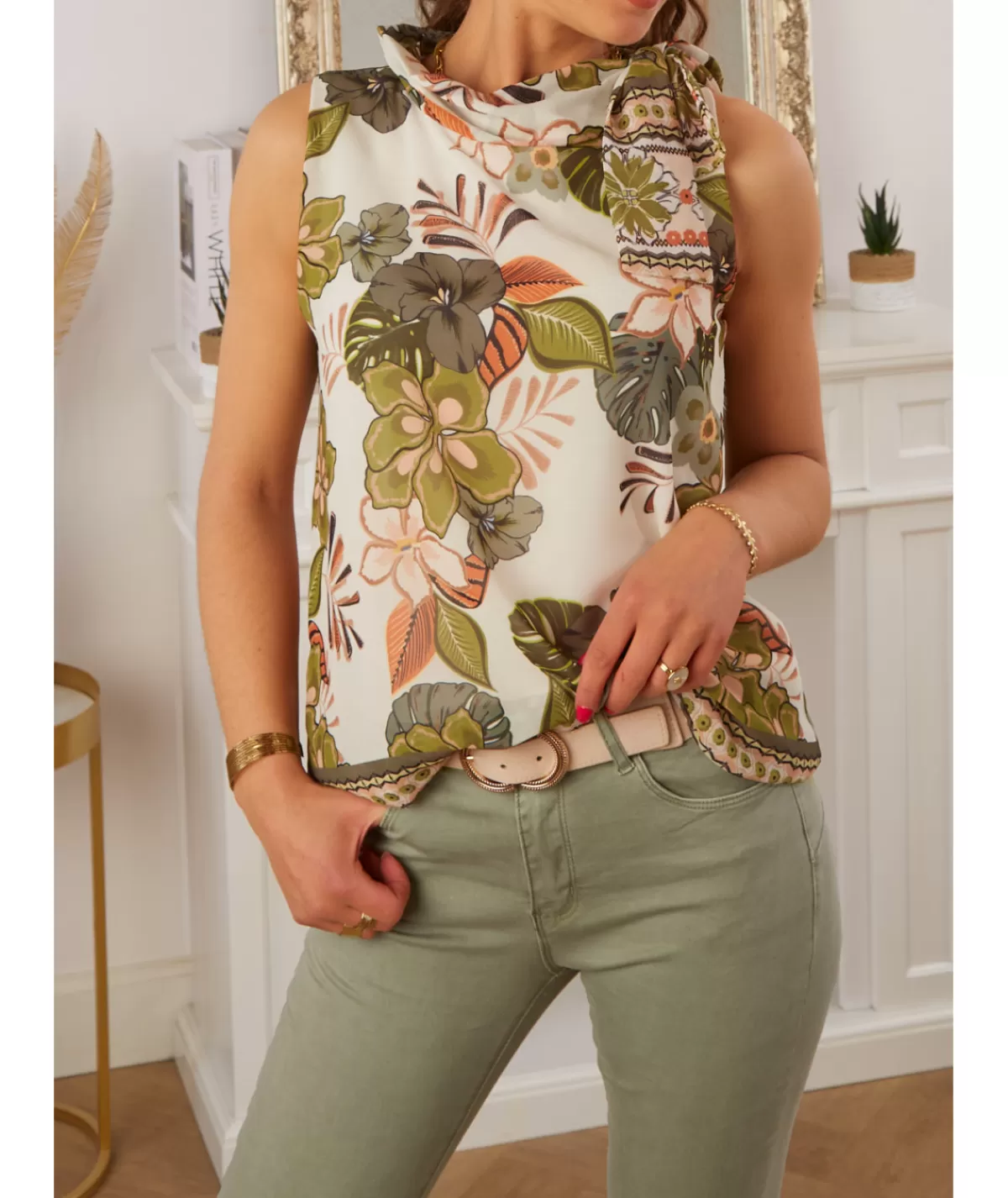 La boutique de Lilie Jeans / Pantalons>JEANS LOUNA II Kaki