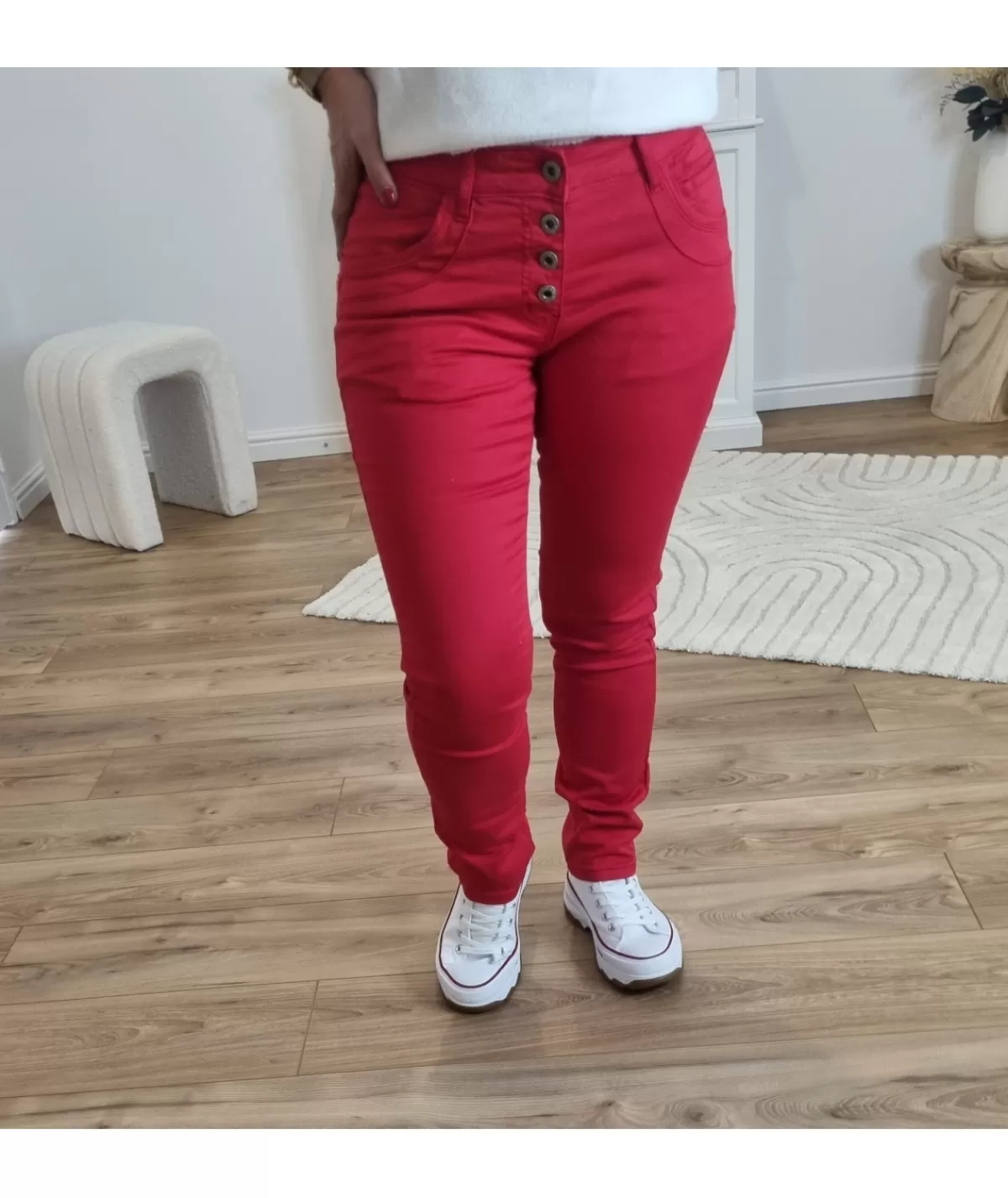 La boutique de Lilie Jeans / Pantalons>JEANS MADISSON - Rouge