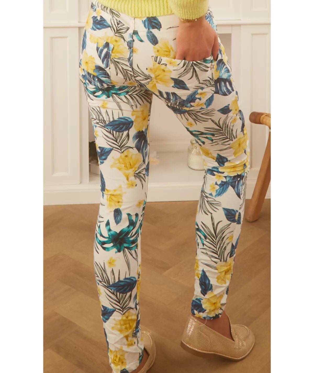 La boutique de Lilie Jeans / Pantalons>JEANS MARYLOU Blanc