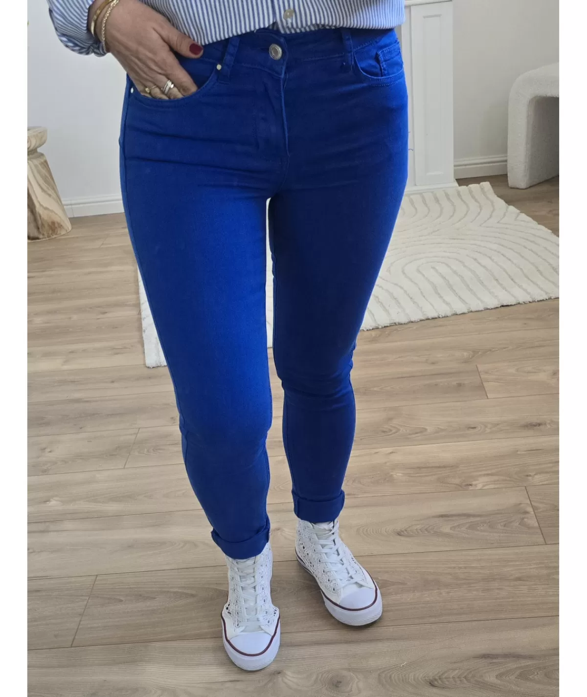 La boutique de Lilie Jeans / Pantalons>JEANS PALOMA II Bleuelectrique
